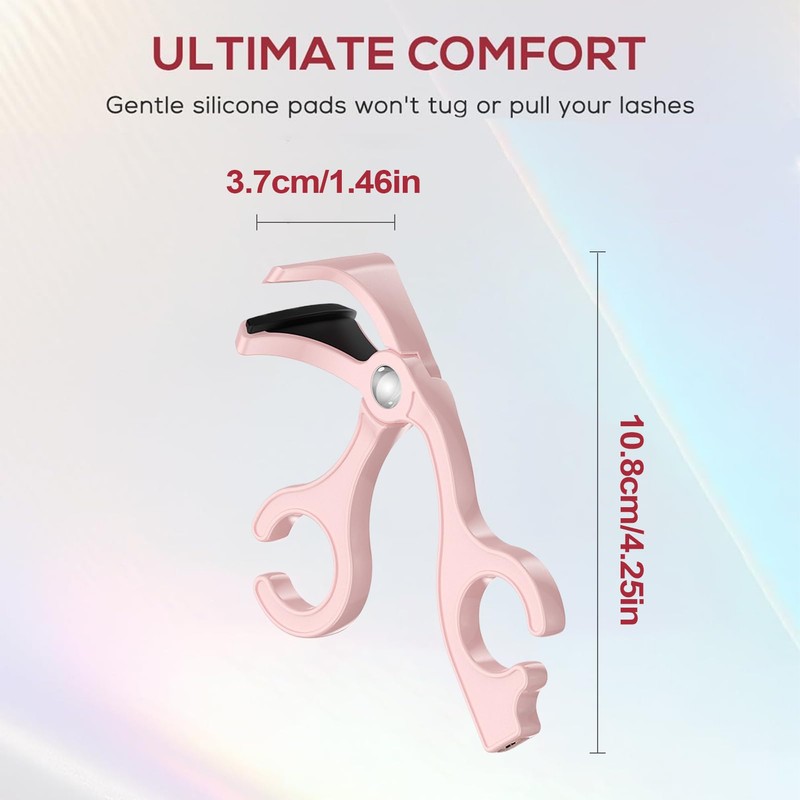 Lashes Curler, Makeup Tools, Wide Angle Curling Long-Lasting Professional Compact