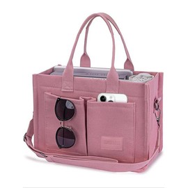 Summer Everything Tote Bag for Women, Plain/Cherry Pattern Work Bag, Makeup Bag, Everyday Bag, Trendy Versatile Work Tote Bag, Girl Large Beach Bags Gift, Fall Outfits, Fall Freshness Fall Outfits:_Deep Pink_Please Refer To The Pictures for Dimensions