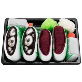 Rainbow Socks - Damen Herren - Sushi Socken Thunfisch Salmon - Lustige Geschenk - 2 Paar - Größen 41-46