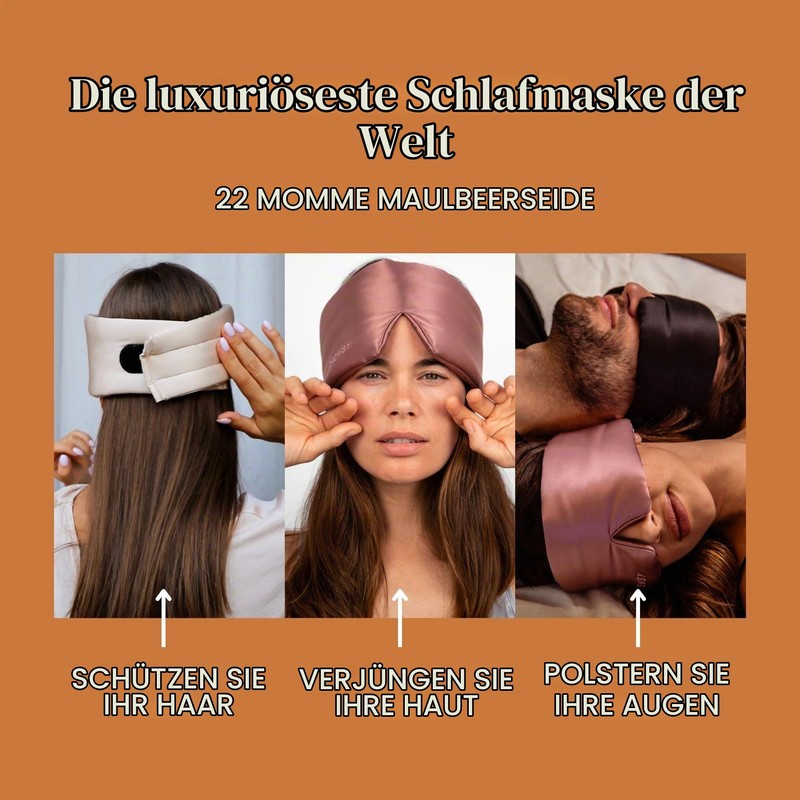 DROWSY Silk Sleep Mask - A padded silk cocoon that