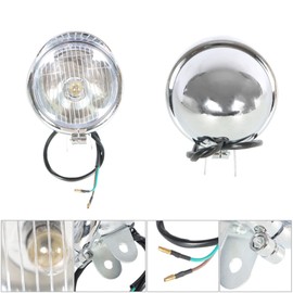 waltyotur Motorcycle Turn Signals Fog Light Turn Light Bar Kit with Bracket Set Chrome