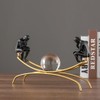 FUNSXBUG The Thinker Statue Thinking Man Statues with Crystal Ball