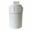 4-Inch PVC Sewer Cleanout Cap Adapter Fitting, White, with Coupling