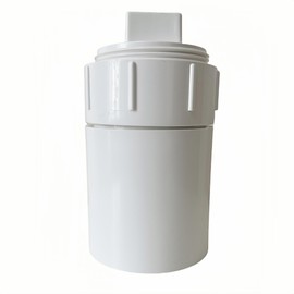 4-Inch PVC Sewer Cleanout Cap Adapter Fitting, White, with Coupling and Removable Cap, for Drainage and Sewer Systems (4 inches)