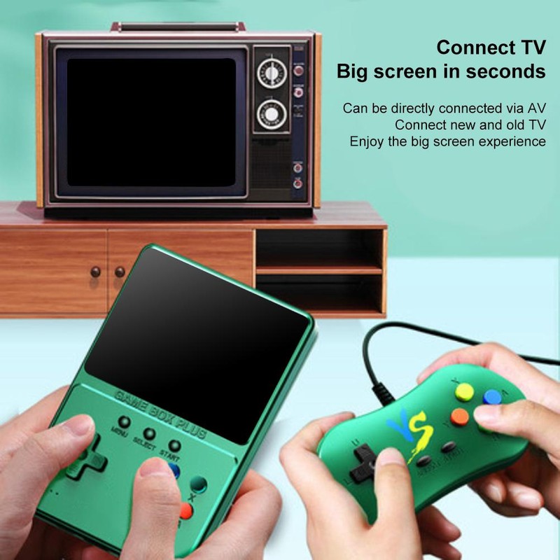 Handheld Game Console Portable Rechargeable Retro Video Game Console Support