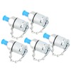 5Pcs Hydraulic Testing Adapter Thread Test Coupling Connectors Pressure Measuring