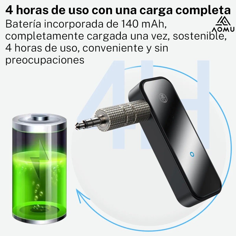 Receptor Bluetooth 5.0 Para Auto Música Audio Estéreo Adaptador 3.5mm