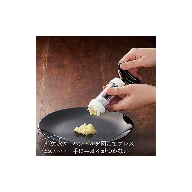 Shimomura Kougyou KIB-626 Kitchen Bar, Garlic Press, Made in Japan,