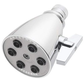2.5 GPM, 2-3/4 Face Diameter, Shower Head with Brass Ball Joint