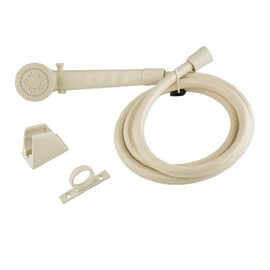 Dura Faucet (DF-SA130-BQ RV Shower Head and Hose Kit (Bisque Parchment)