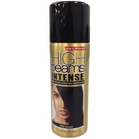 High Beams Intense Temporary Spray On Hair Color - #20 Black 2.7 oz. (Pack of 2) by High Beams