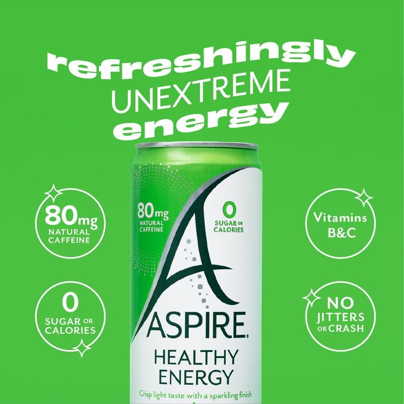 ASPIRE Strawberry Watermelon Aspire Healthy Energy Drink - size: 12