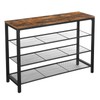 VASAGLE 4 Tier Shoe Rack, Shoe Organizer for Closet, Entryway,