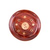 Sheesham Wood Round Ash Catcher – Yin Yang Inlay