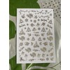 Christmas Nail Stickers TL0055 Gold
