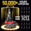 AUIMSOCO H11 H8 H9 LED Headlight Kit High Low Beam