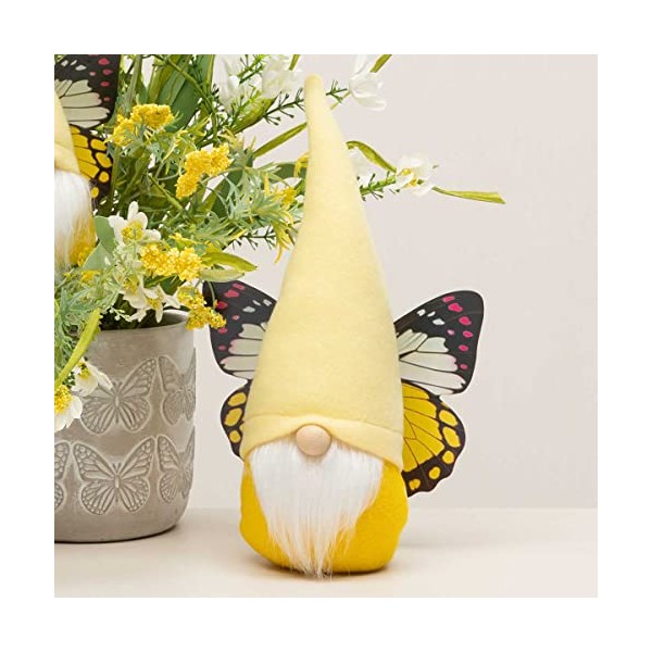 MeraVic Butterfly Gnome Yellow with Wings Large Plush, Collectible Figurines,