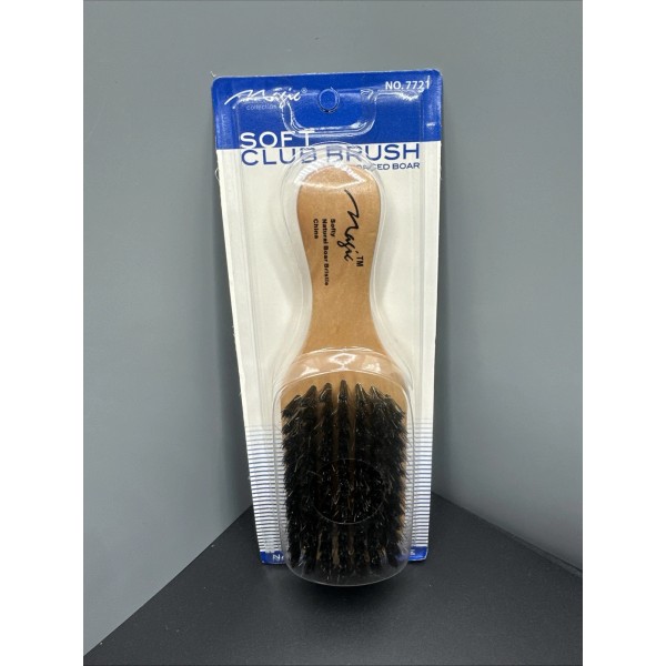 Magic Reinforced Boar Bristle Soft Club Brush #7721