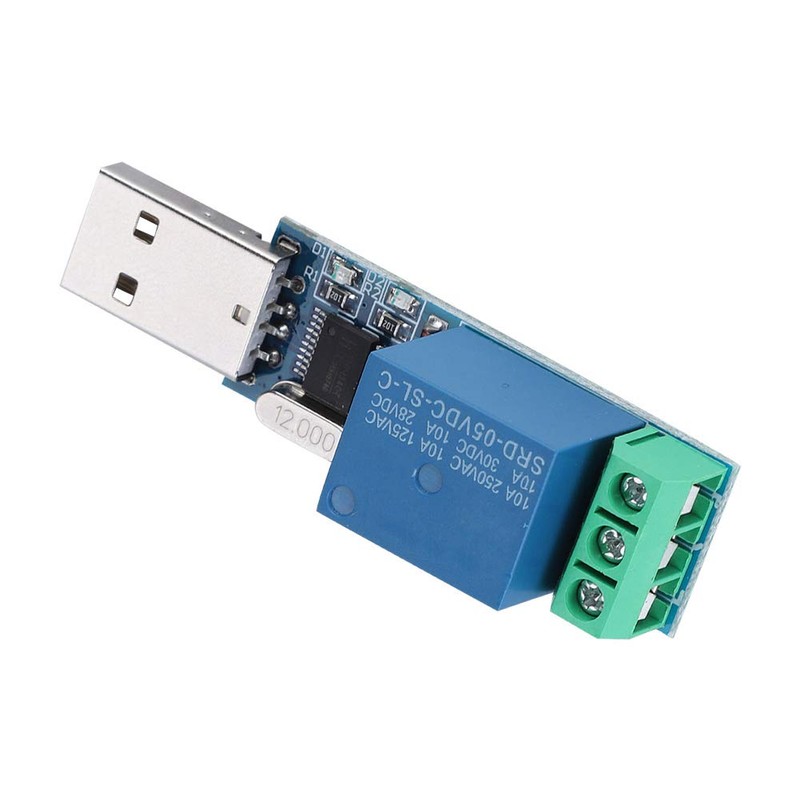 Taidda USB Relay Module, Sturdy Lightweight Lcus1 USB Relay Module