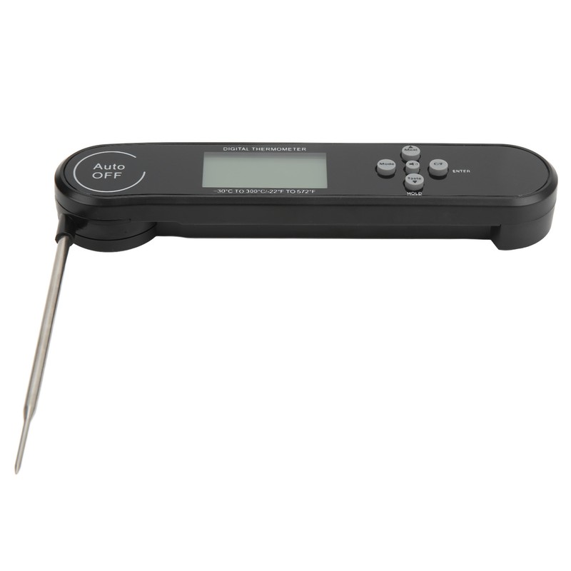 Digital Multifunction Food Thermometer Folding 180° Rotation Probe 22℉572℉ 30℃300℃