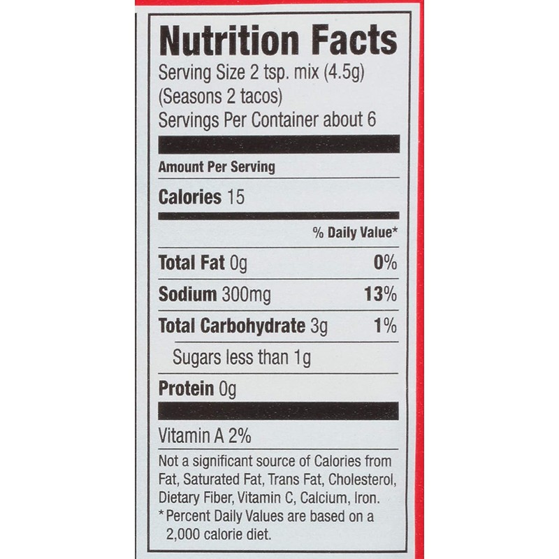 McCormick Chicken Taco Seasoning Mix, 1 oz (Pack of 12)