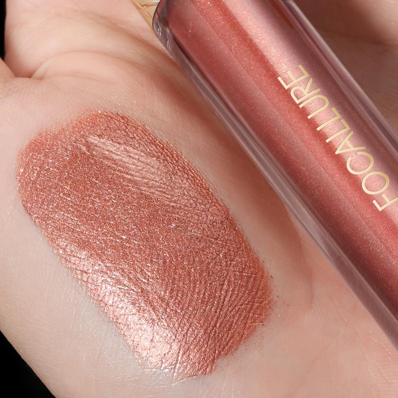 FOCALLURE Metallic Liquid Lipstick,Non Stick Cup Lip Gloss,High Impact Lip