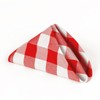 LinenTablecloth 15-Inch Polyester Napkins (1-Dozen) Red & White Checker