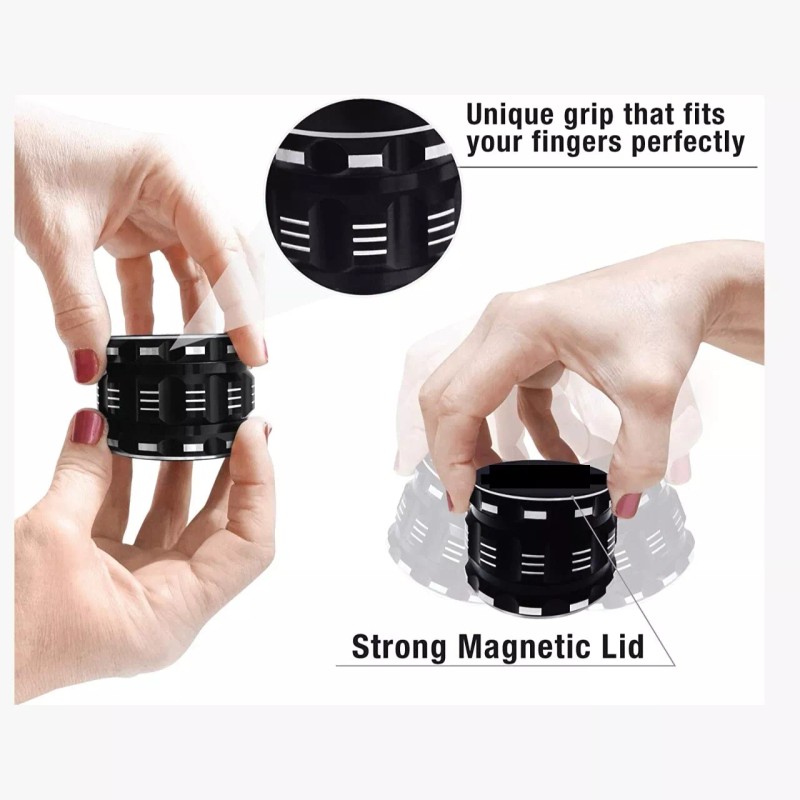 ANAS Herb Grinder|4 Pieces 2.5 Inches Spice Grinder with Magnetic