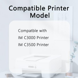KANTEN IMC3500 IMC3000 Toner Cartridges (with New Chip) Replacement for Ricoh 842251 842252 842253 842254 Compatible with Ricoh Lanier Savin IM C3000 IM C3500 Printer (4 Pack,BCMY)