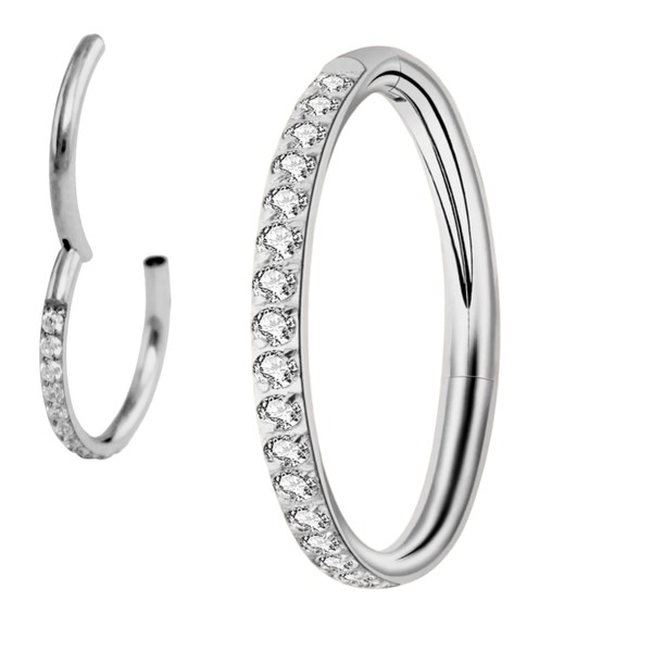 Medinah 16G Titanium Nose Piercing Septum Piercing - Universal Hinge