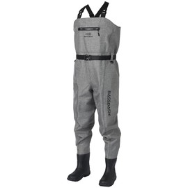 BASSDASH 3D Boot Foot Game Wader Heather Grey Ultra High Strength PVC Fishing Hunting Chest Waders for Men