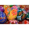 Wooden World - Set of 10 Wooden Easter Eggs Hand