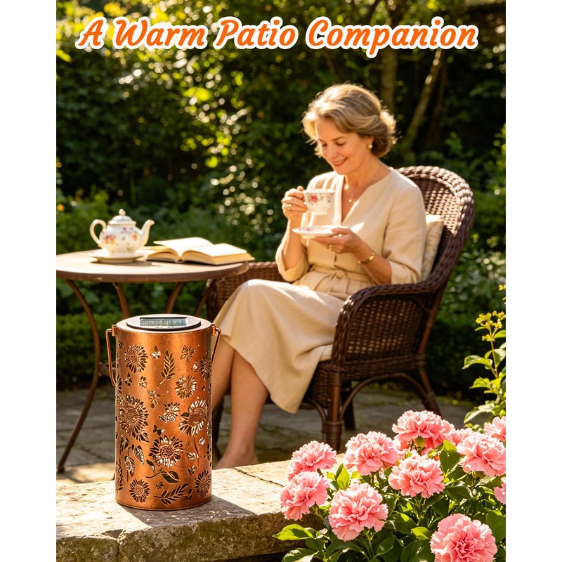 ANYTALK Birthday Gifts for Women Mom Grandma, Sunflower Solar Lanterns