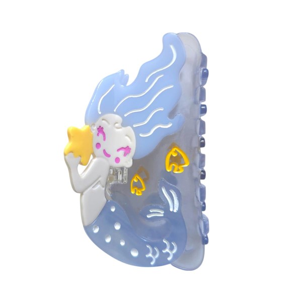 Cute Mermaid Hair Clips,Novelty Acetate Claw Clip for Women,Fashion Hair