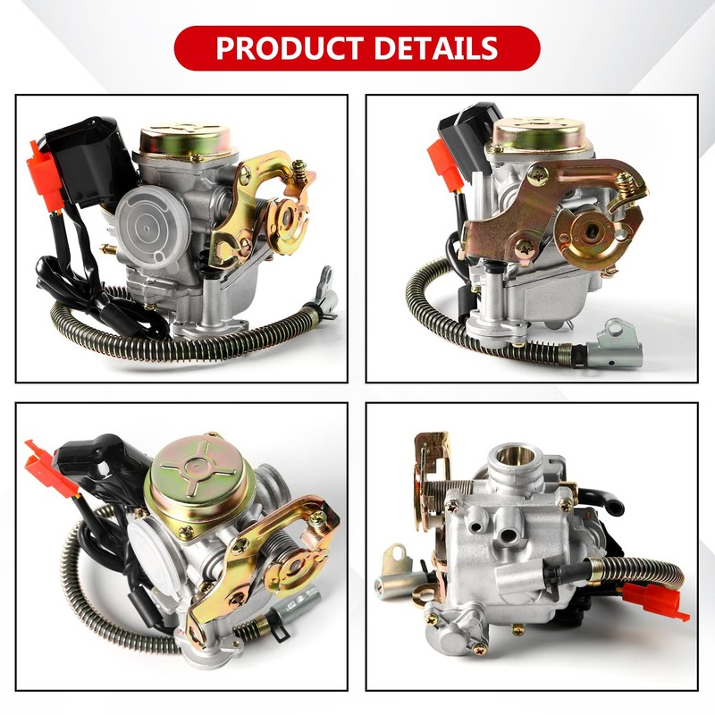 GY6 50cc Carburetor Compatible with 49CC 4-Stroke Scooter ATV Go