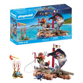 Playmobil | Pirates | Pirate Raft Treasure Recovery | Pirate Toy | Pirate Figure | Toys for Children aged 4+ | 71794