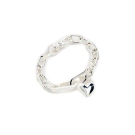 JENNY BIRD Women's Padlock Heart Chain Bracelet, High Polish Silver, One Size