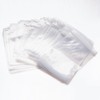 Asingeloo Clear Plastic Zip Storage Bags, 3"X 5" Transparent Small