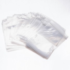 Asingeloo Clear Plastic Zip Storage Bags, 3"X 5" Transparent Small Plastic Reusable Baggies for Jewelry, Small Zip Bags for Jewelry, Beads, etc (200, 3" x 5")