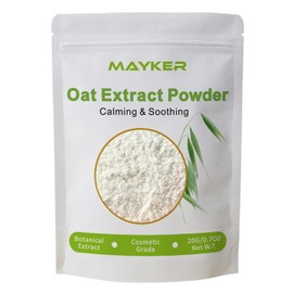 MAYKER Oat Extract Powder 0.7oz, Cosmetic Grade, Avena Sativa (Oat) Kernel Extract, Natural & Water Soluble Botanical Ingredient For Soaps, Serums, Lotions, and Other DIY Skincare Formulations