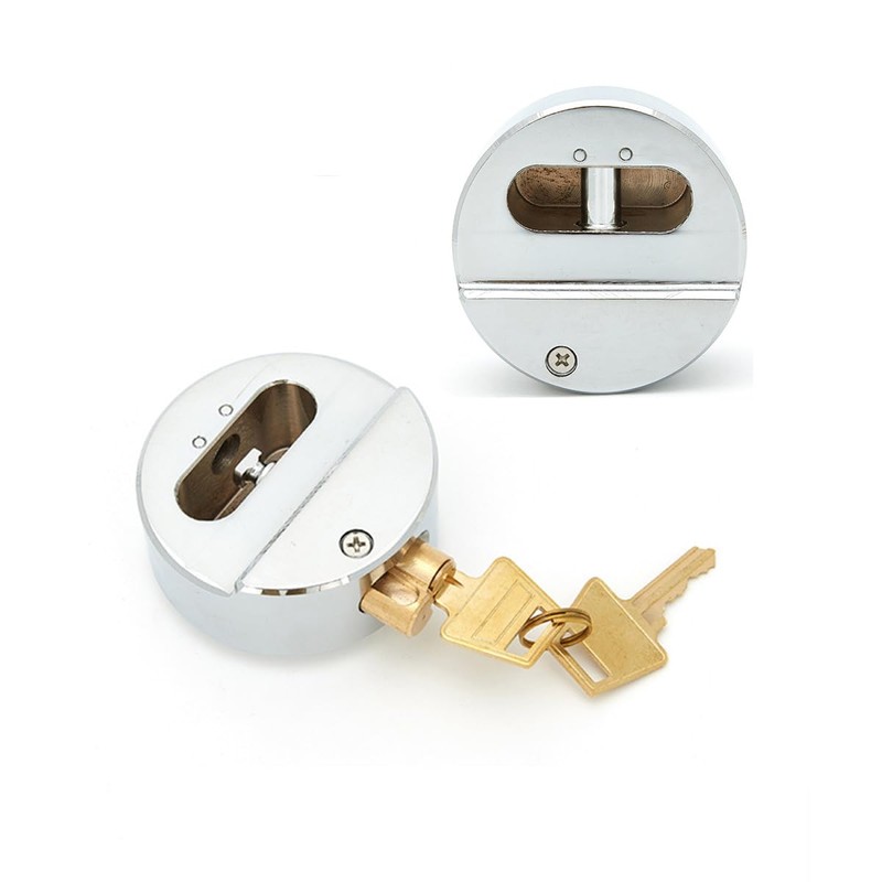 FARFELLNY Keyed Trailer Door Lock,Solid Steel Padlocks, Heavy Duty Hidden