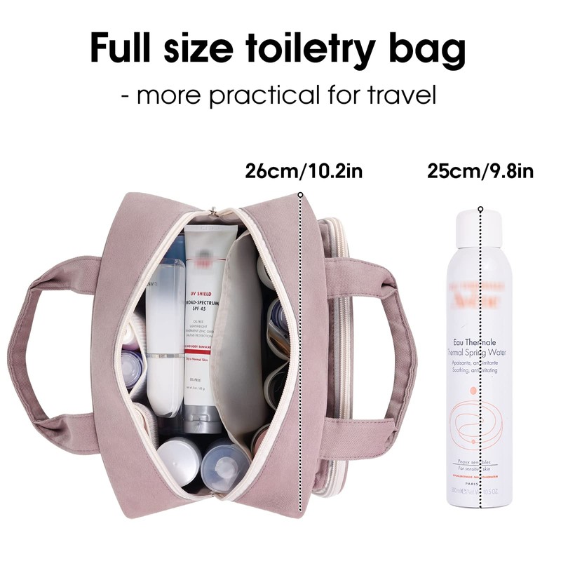 Full Size Toiletry Bag Large Makeup Bag Organizer Travel Cosmetic