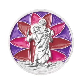 Fritz Cox® Car Medal Christopher 'Fleur' in Purple/Red