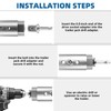 Trailer Jack Drill Adapter, Upgraded Stainless Steel 1 Inch Cordless