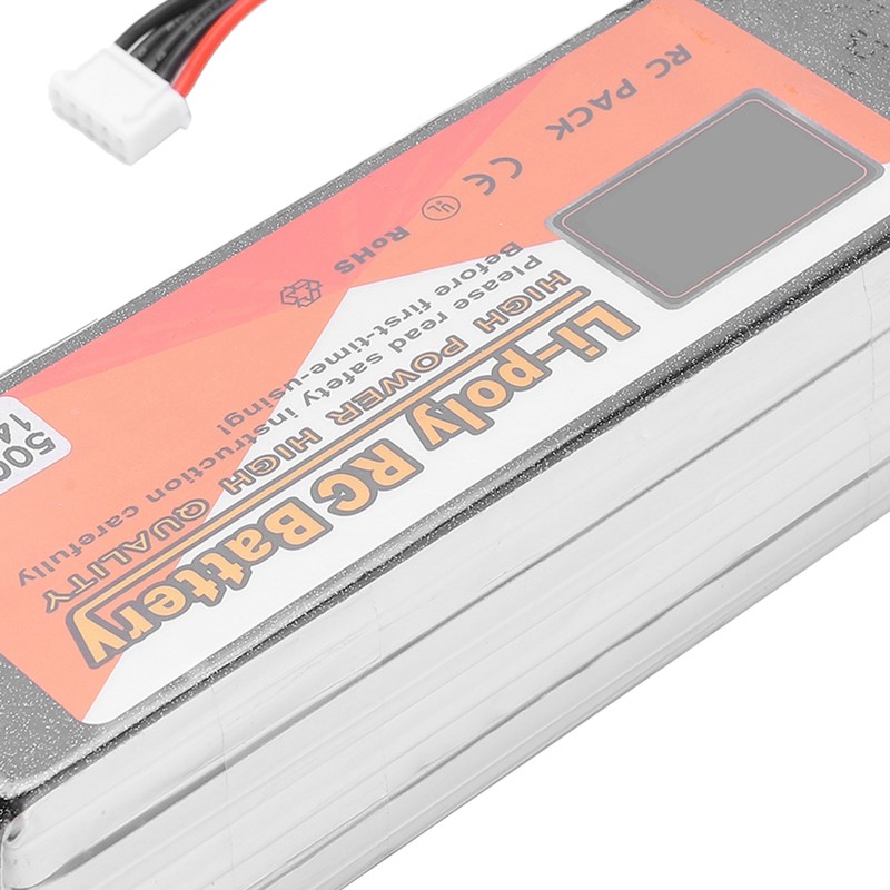 14.8V 5000mAh 40C Lipo Battery T Plug 4S Rechargeable Battery