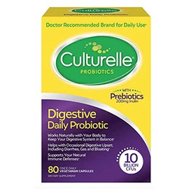Culturelle Digestive Health Probiotic, 80 Capsules