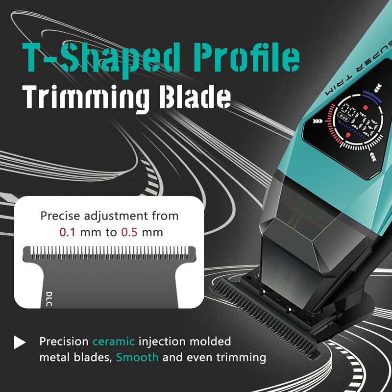 VGR 877S2 Cordless Barber Clipper Trimmer Set with 9000 RPM,