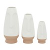 Deco 79 Ceramic Oval Vase, Set of 3 12", 10",