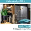 Pack of 5 Blue Pan Scrapers, Anti-Scratch Nylon Scraper for