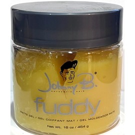 Johnny B Fuddy Matte Styling Hair Gel 16 oz. Jar